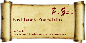 Pavlicsek Zseraldin névjegykártya